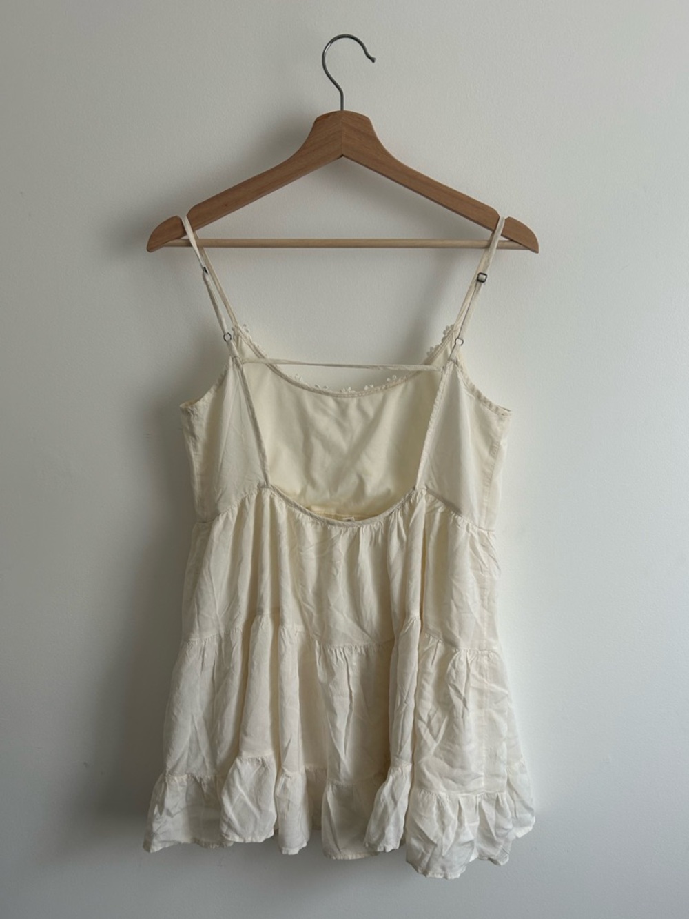 Hem & Thread Cream Ruffled Sundress - Picture 3 of 4